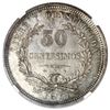 Image 2 : Uruguay (struck in Paris), 50 centesimos, 1877-A, NGC AU 58.