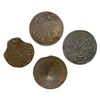 Image 2 : Lot of four Caracas, Venezuela, copper 1/2R (1817?) and 1/4R (1814 and 1817 [two]).