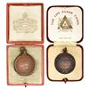Image 2 : Lot of two Great Britain Royal Life Saving Society bronze medals in original presentation boxes, eng