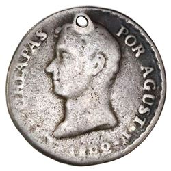 Chiapas, Mexico (Empire), 1R-sized proclamation medal, 1822, Iturbide.