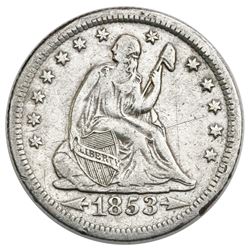 USA (New Orleans Mint), Seated Liberty quarter dollar, 1853-O, arrows and rays, ex-Tuscaloosa Hoard