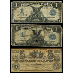 Lot of twelve notes, 1863-1957.