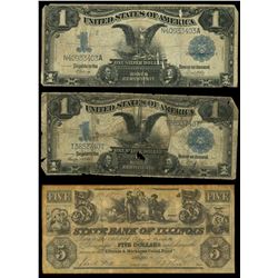 Lot of twelve notes, 1863-1957.