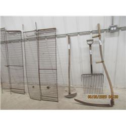 Scythe, Fork, Hoe, O