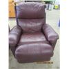 Image 2 : 2 Burgundy Leather Recliners- Modern