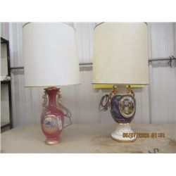 2 Victorian Style Elec Lamps - Vintage