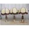 Image 1 : 3 Matching Table Top Elec Lamps