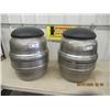 Image 1 : 2 Alum Keg Stools - Vintage
