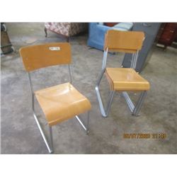 4 Stacking Chairs - Modern