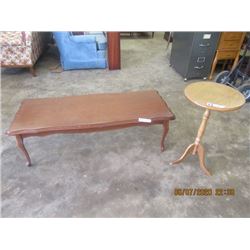Coffee Table & Pedestal Stand- Modern