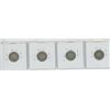 Image 2 : 4 CANADIAN 10¢ COINS, GEORGE V, NO DATES