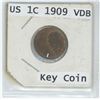 Image 1 : 1909 US 1 CENT VDB KEY COIN