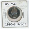 Image 1 : 1990 US 25 CENT COIN