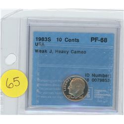 1983S USA 10 CENT COIN
