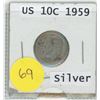 Image 1 : 1959 US 10 CENTS COIN