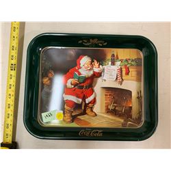 COKE METAL TRAY 1963 SANTA