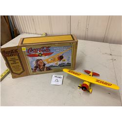 COCA-COLA 1929 LOUKEED AIR EXPRESS DIE-CAST METAL COIN NIB BANK