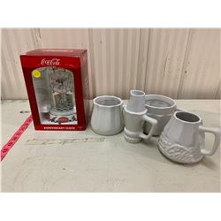 COCA-COLA 4 PIECE STACKING COCA-COLA BOTTLE (INCLUDES - CONTAINING "CREAMER" TOP, 2ND "SUGAR", BOTTO