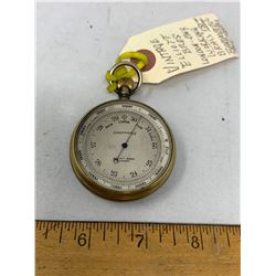 VERY OLD ELLIOT BROS. LONDON, ENGLAND. BRASS BAROMETER