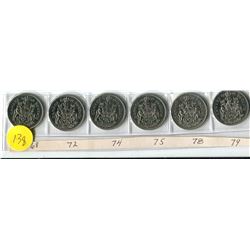 STRIP 6-50 CENTS - 1968-79