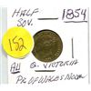 Image 1 : 1854 - QUEEN VICTORIA HALF SOV. - PRINCE OF WALES MODEL (Brass)
