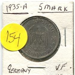 1935 - GERMANY 5 MARK COIN