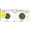 Image 1 : 1907 AND 1908 DEUTSCHES REICH 5 AND 10 PFENNIG
