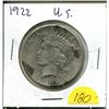 Image 1 : 1922 US ONE DOLLAR COIN