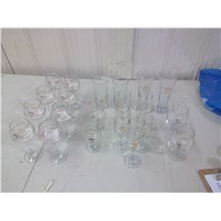 VARIOUS OLYMPIC WINE GLASSES