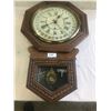 Image 1 : 31 DAY CLOCK - OAK CASE - PENDULUM AND KEY