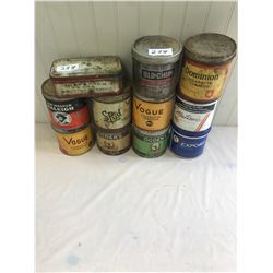 11 ASSORTED TOBACCO TINS
