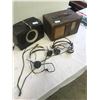 Image 1 : 2 VINTAGE RADIOS - RLA AND 2 EAR RECEIVERS