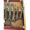 Image 4 : WOODEN BOX OF 11 IHC WRENCHES - ALL STAMPED