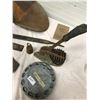 Image 6 : LOT OF VINTAGE 1940'S CHICKEN FEEDER - HAND FORGED SHOVEL, TOOLS, ETC.