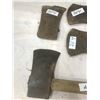 Image 3 : 4 AXE HEADS - 2 DOUBLE HEAD AND 2 AXE - AS FOUND CONDITION, HAND FORGED
