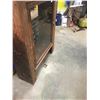 Image 5 : PRIMITIVE CHINA CABINET - NEEDS RESTORATION - 60H X 43W X 14D - GLASS DOOR