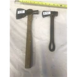 2 VINTAGE HATCHETS