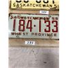 Image 3 : 2 LICENSE - 1951 AND 1958 SASK.