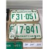 Image 3 : 5X 1960'S LICENSE PLATES - SASK (1960,61,64,66,69)