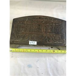 CAST FOOT REST - BARBER CHAIR - INDEPENDENCE - NO BREAKS OR CHIPS