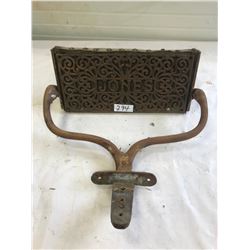 CAST FOOT REST - JONES BARBER CHAIR - NO CRACKS