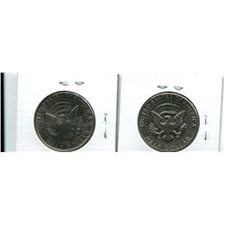 LOT OF 2 KENNEDY HALF DOLLARS 1971 AND 1992