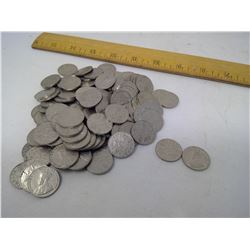 LOT OF 124 KING GEORGE V NICKELS