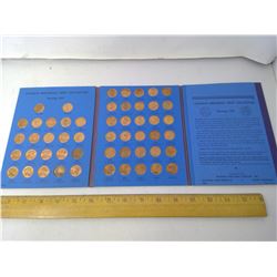 LINCOLN MEMORIAL CENTS STARTING 1959 IN FOLDER