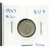 Image 1 : 1947 MAPLE LEAF 10 CENTS AU+
