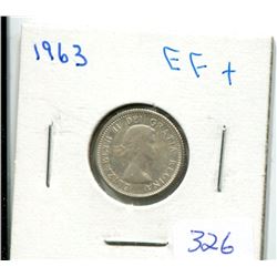 1963 10 CENT EF+