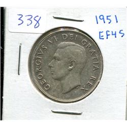 1951 CANADA FIFTY CENT