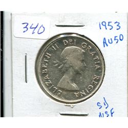 1953 CANADA FIFTY CENT SD NSF