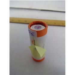 ROLL OF 2006 COLOURED BREAST CANCER QUARTERS IN MINT ROLL