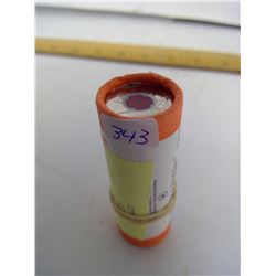 ROLL OF 2008 COLOURED POPPY QUARTERS IN MINT ROLL